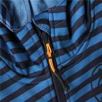 Stockpapa blue Striped Children's Winter Clothes Softshell Hooded Jacket