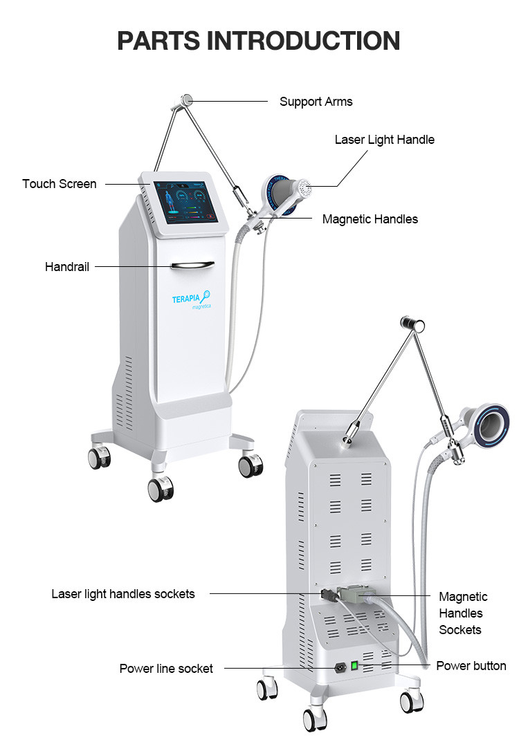 685nm 830nm Pulsed Electromagnetic Field Therapy Equipment 50W For shoulder / neck / waist pain