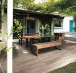 Grey Outdoor Wood Effect Porcelain Tiles / Wood Look Ceramic Floor Tile