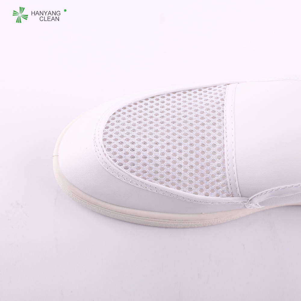 Anti static esd cleanroom pvc mesh cleaning shoes