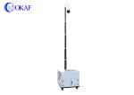 360 Degree Mobile Sentry Surveillance Trailers Solar Trailer Mounted Light