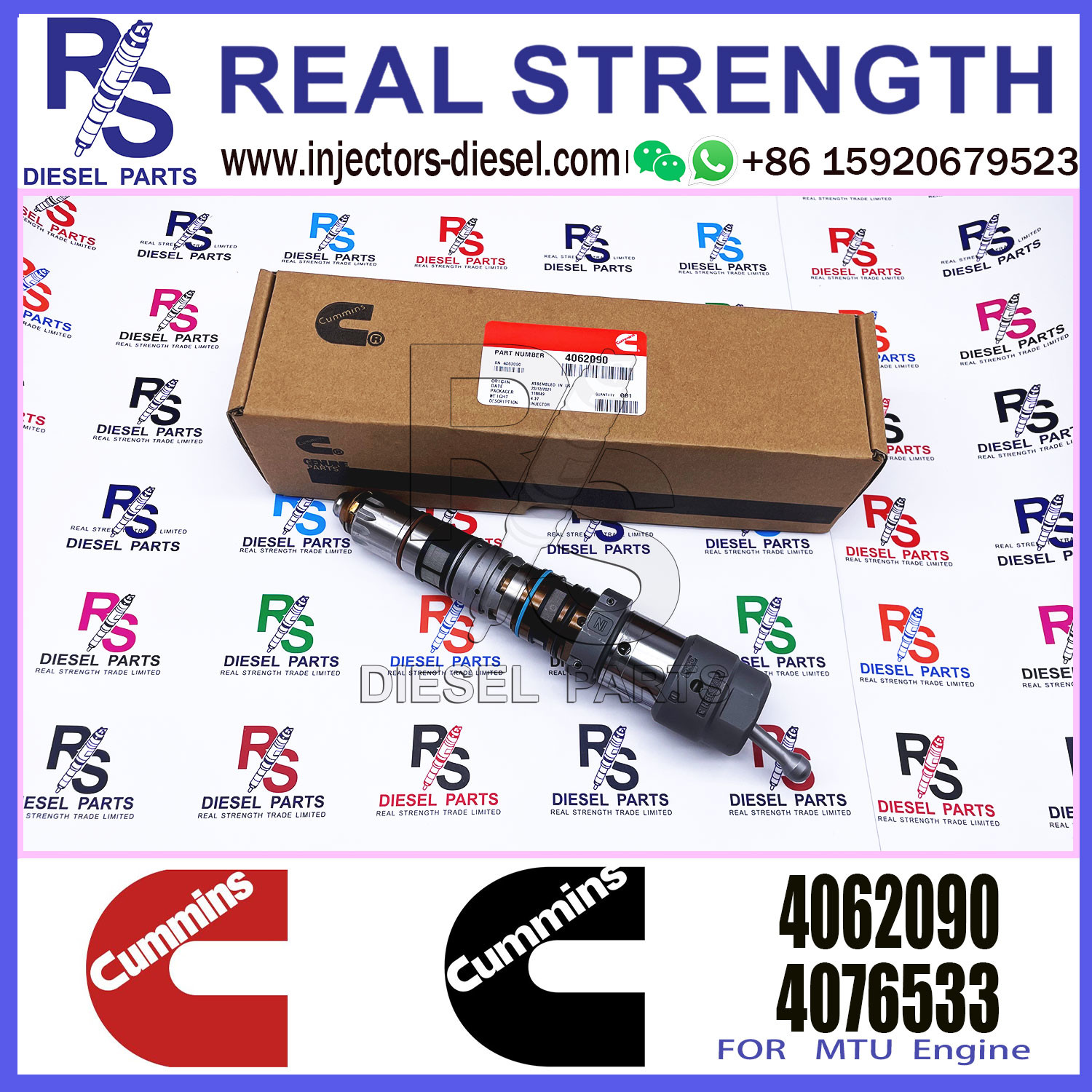 Diesel Fuel Injector QSK23 4326780 4088427 4087893 4001813 4010025 4076533 4088431 4087889