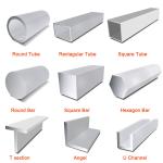 Aluminum 6063 Extrusion U Shaped Tube Aluminium U Channel Railing Profile