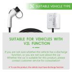 GBT Standard Outdoor Camping Electric Car Side Discharger V2L Cable with 220V
