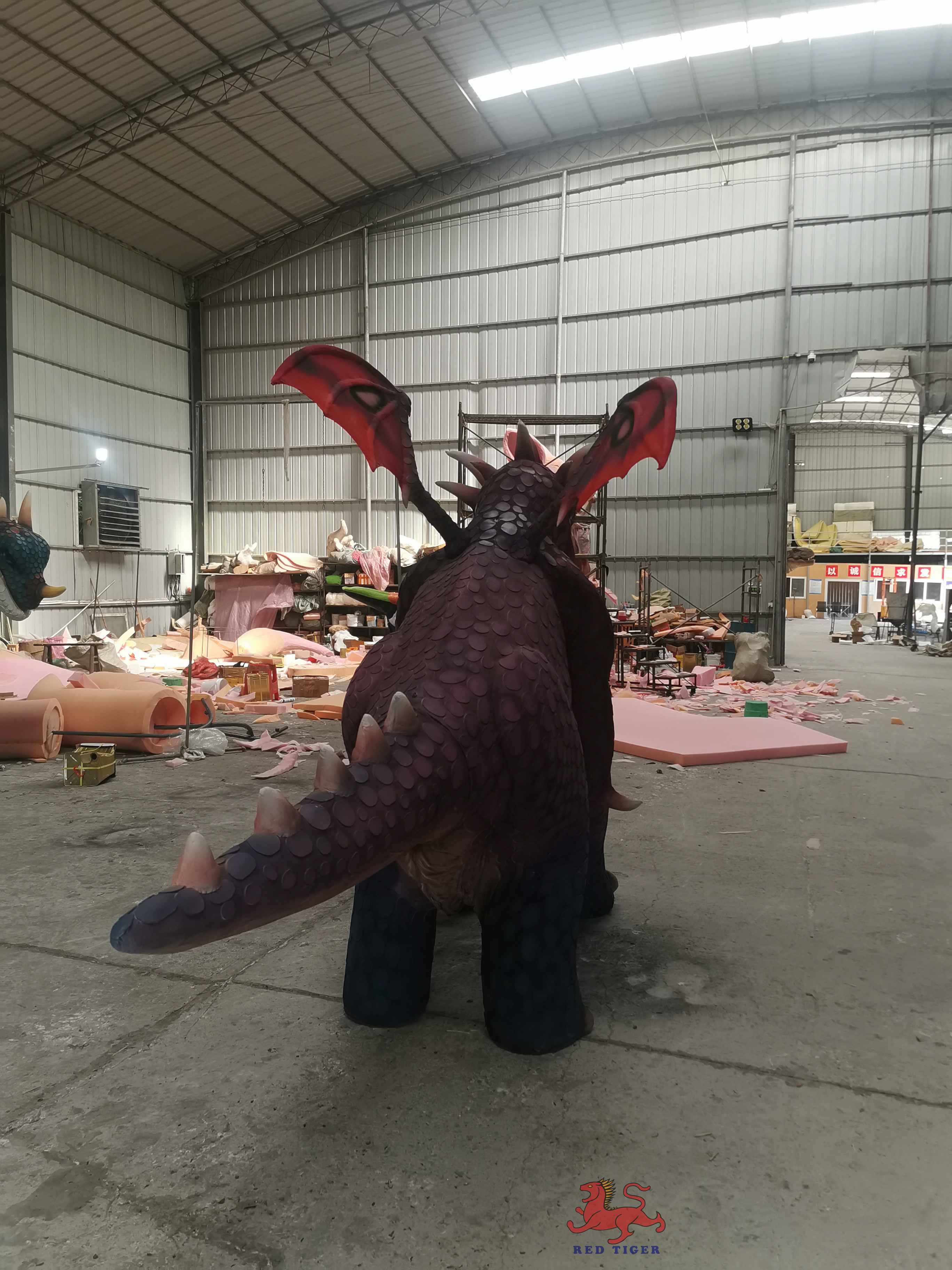Adventure Park Carnival Parade Attractive Animatronic Realistic Dragon Costume