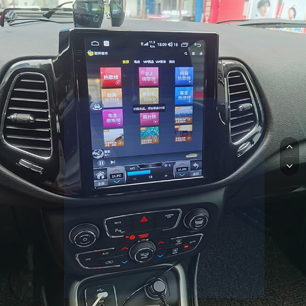 2016-2019 Jeep Compass Car Radio 360 Panoramic Navigation 9.7-Inch Android Screen