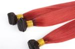 Whotalesale Two Tones Red Color top grade brazilian human hair sew in weave in