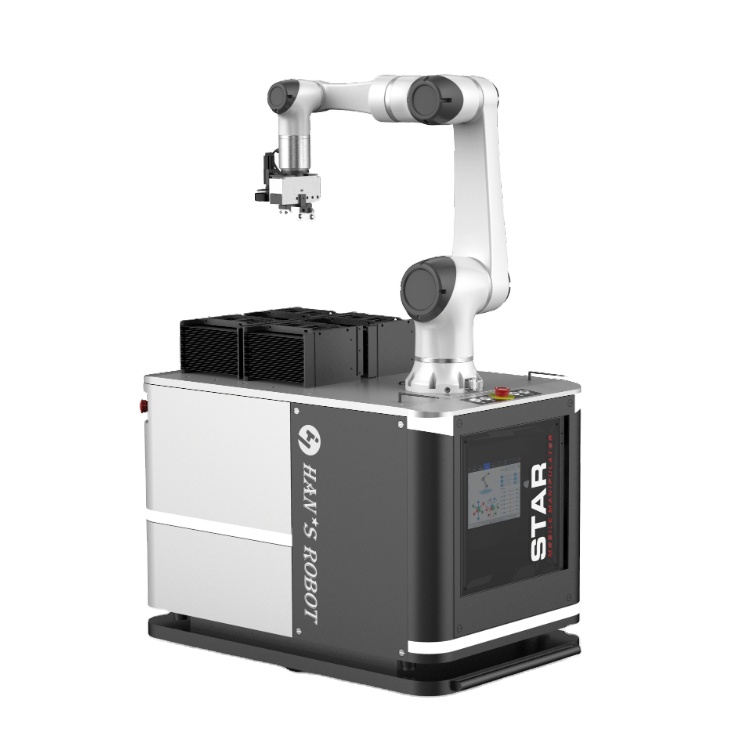AGV Robot Of HAN'S Elfin E05 Cobot 6 Axis Robotic Arm 5kg Payload Reach 800mm Collaborative Robot