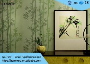 Quality Wet Embossing Moisture - Proof Non woven Wallpaper With Bamboo Pattern wholesale