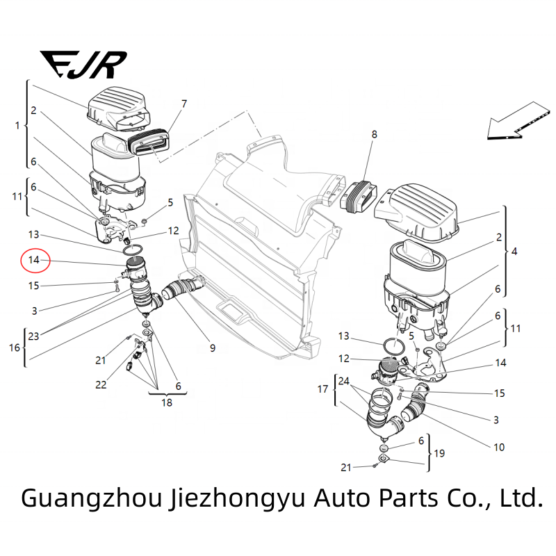670002164 Car Air Flowmeter For Ghibli, Levante, Quattroporte