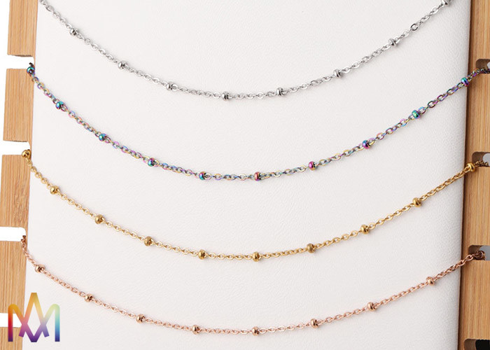 2mm Thickness SS304 Small Bead Rolo Link Bulk Jewelry Chain