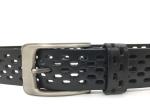 Hollow Out Mens Casual Leather Waist Belt For Pants With Pin Buckle