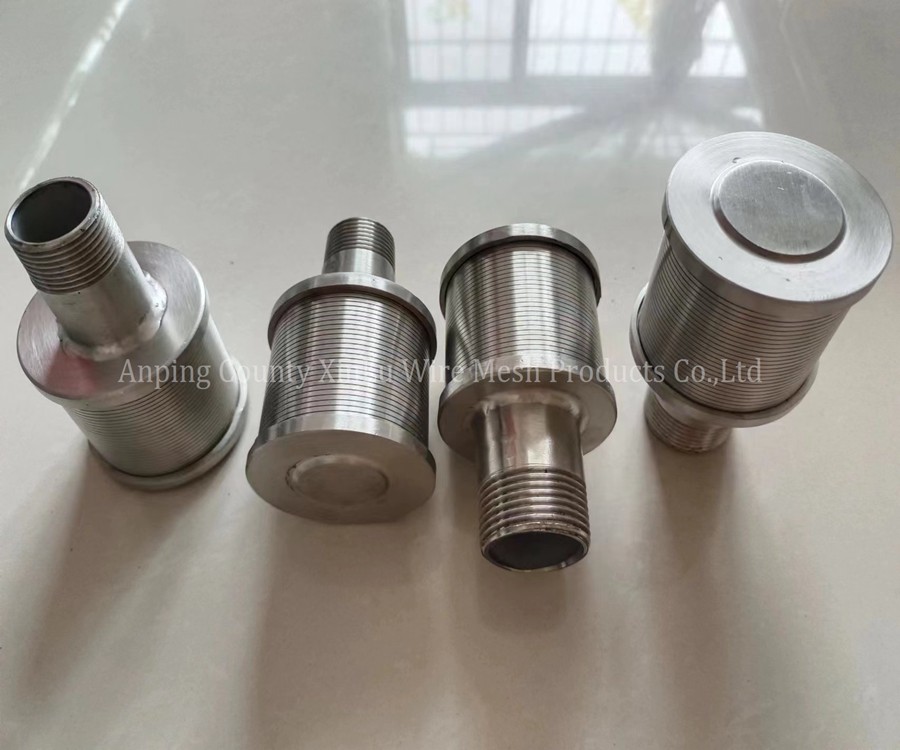 SS Wire Wrapped Water Strainer Filter Nozzles For Mineral Water Plant