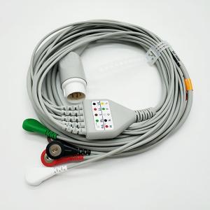 Quality 5 Leadwires 8 Pin Snap AHA PH Connector ECG Cables wholesale