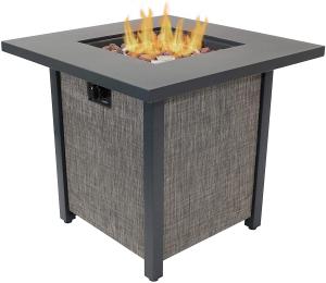 Quality Metal Propane Outdoor Natural Gas Firepit Modern Smokeless Square wholesale