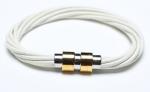Leather Bracelet, Stainless Steel Clasp, 8 Inches