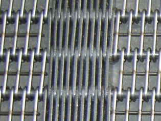 Stainlesss Steel Eyelink Belt (Wire Ring Belt), AISI Standard for Food Grade