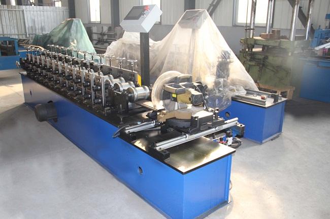 12 Stations Shutter Door Roll Forming Machine Galvanized Steel Rolling Slats