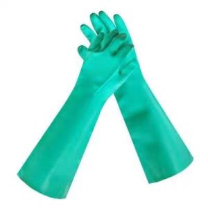 Quality 22mil Unflocked Gloves Nitrile Green XL XXL Heavy Duty Nitrile Gloves wholesale