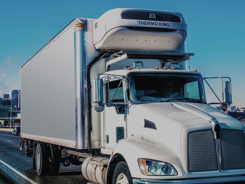 0.295 W/m2 C K Value Refrigerated Semi Truck Trailer for Frozen Meats and Chill Foods