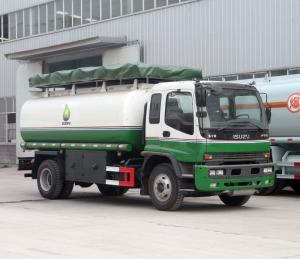Quality Q235 Carbon Steel Petrol Tanker Truck , Diesel Delivery Truck For ISUZU Oil Refiller Tank wholesale