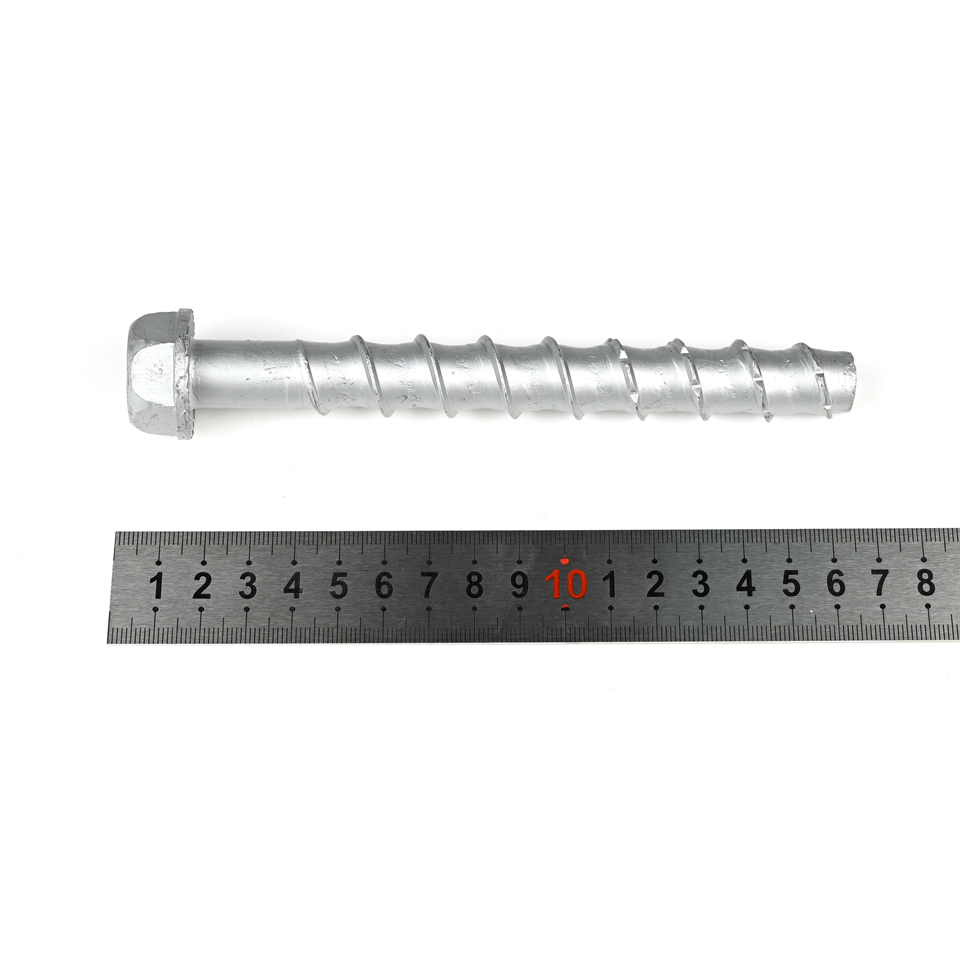 5/8x6'' Stainless Steel Hex Self Tapping Concrete Screw Anchor Bolts for Guardrail Fixing