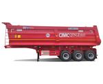 Heavy Duty 30 Cbm Solid Rounded Tipper Semi Trailer 3 Axles