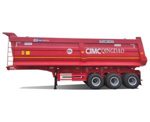 Quality Heavy Duty 30 Cbm Solid Rounded Tipper Semi Trailer 3 Axles wholesale
