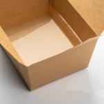 26oz 45oz Biodegradable Brown Paper Food Boxes Kraft Paper Takeaway Box Food