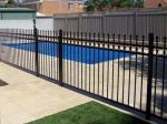 Customized Black Zinc Steel Metal Garrison Fence Panels Maintenance Free
