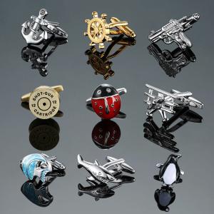 Quality Monogram Custom Cufflinks Red Groomsmen Gifts Cufflinks For Men wholesale
