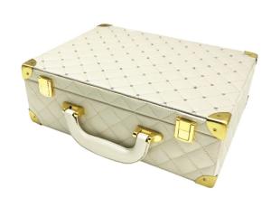 Quality Impervious PU Leather Makeup Box Luxury Packaging Auger Cases wholesale