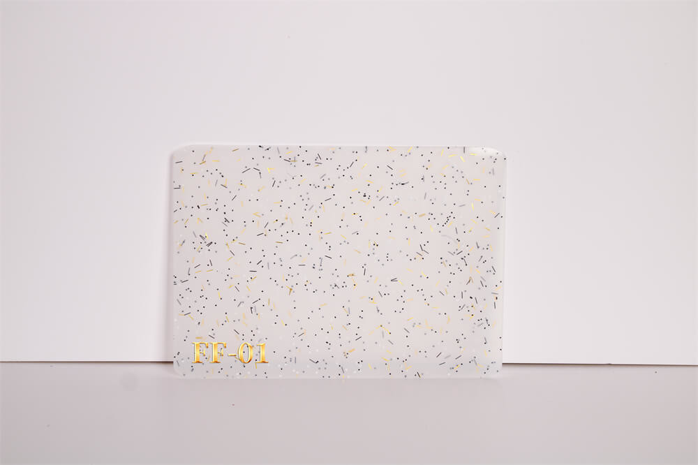 No Fading Transparent Glitter Acrylic Sheets 3mm Perspex Plastic Sheet