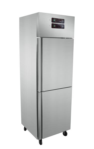 Air Cooled Vertical Double Temperature Commercial Restaurant Refrigerator with