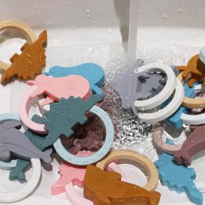 Quality Colorful Silicone Baby Teether With Cartoon Animal Penguin Shape wholesale