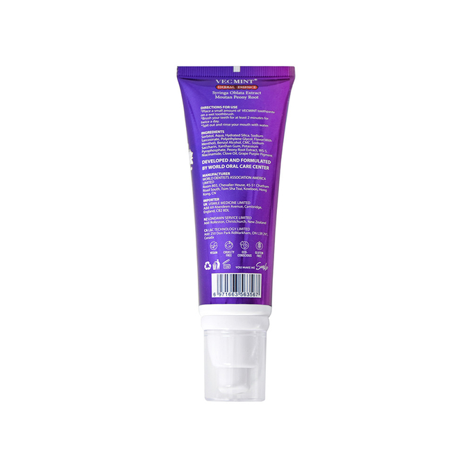 VECMINT Herbal Essence Toothpaste - with Monkshood, Daughter Root & Green Salt 100ml