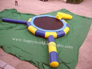 Quality Inflatable water trampoline with slide and land tube wholesale