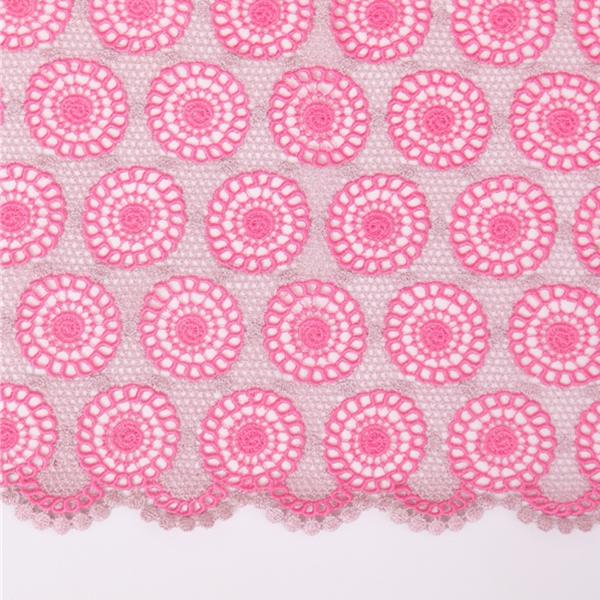 F50228 51-52" width customizable embroidery nigeria guipure lace fabric for