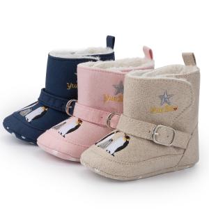 Quality Wholesale winter warm cotton animal penguin prewalker infant baby boots wholesale