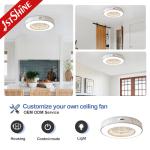 Remote Control 20 Inch Bladeless Ceiling Fan With LED Light