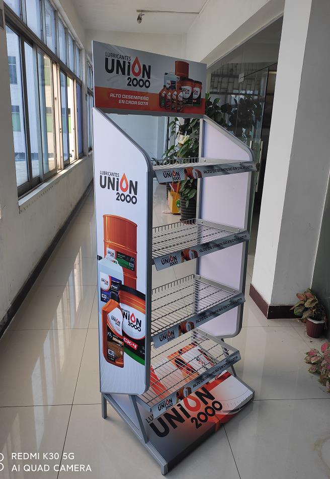Castrol Lubricating Motor Oil Display Rack Engine Oil Display Rack For Garage
