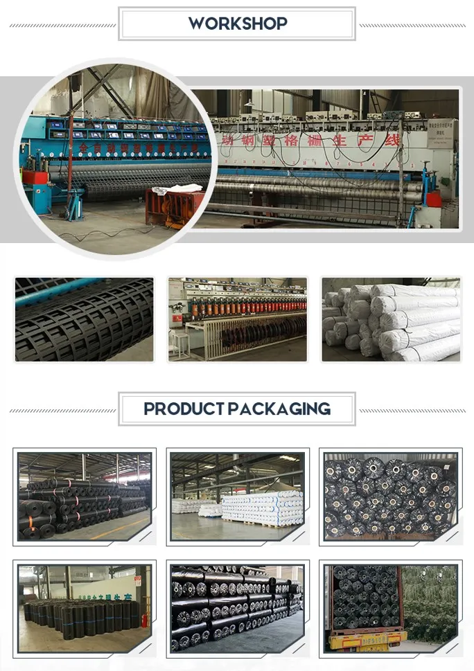High Tenslie Strength Biaxial Welding Steel Plastic Composite Earthwork Geogrid for Soil Stabilization, Anti-Erosion Feature