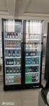 Air Cooling Two Door Glass Display Fridge