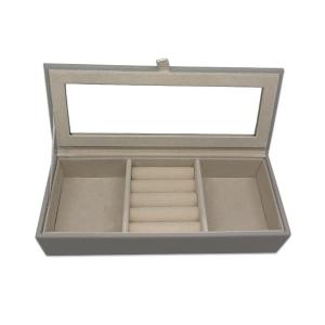 Quality Brown 5KG Load Leather Jewellery Storage Box Organizer wholesale