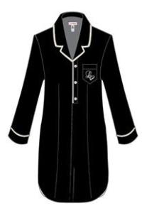 Quality Black Plus Size Modal Sleepwear , Womens Long Sleeve Nightshirt Button Placket wholesale