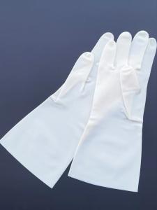 Quality White Nitrile Gloves Dishwashing Unflock Lining 13 Inches Restaurant Nitrile Gloves wholesale