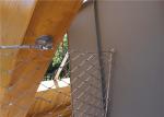 Knotted Diamond Fencing Stainless Steel Rope Mesh 304 Ss 80x80mm 2.0mm