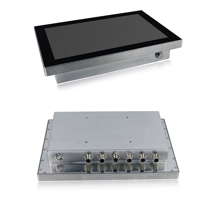 Wall Mounted Touchscreen Desktop Computer , Linux RJ45 Waterproof Touch Screen Pc