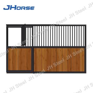 Quality Bamboo Wood Luxury Horse Stall Fronts , Horse Stable Stall Sliding Door wholesale