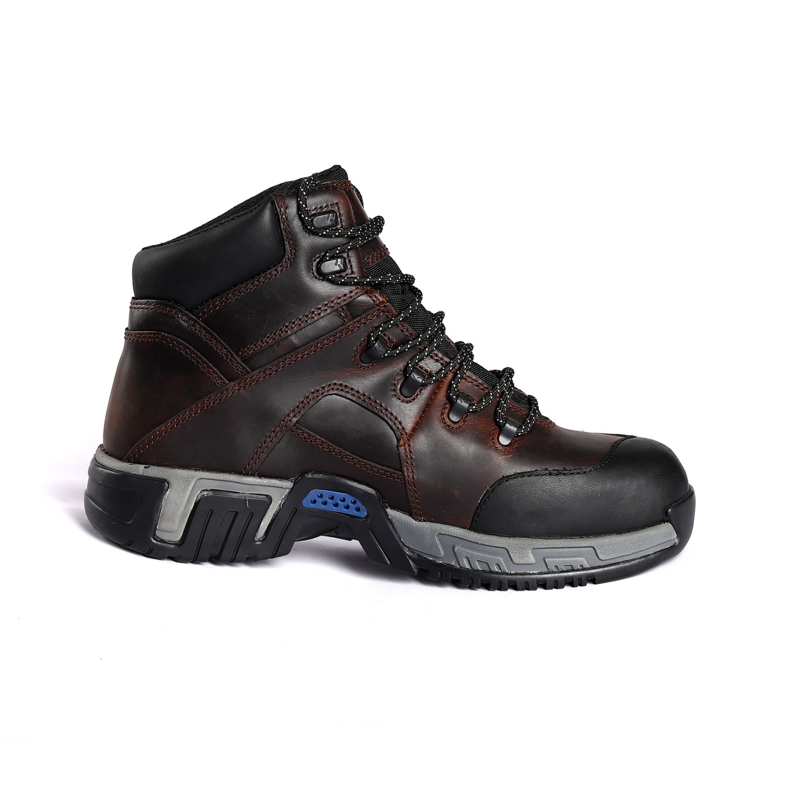 Upper Nubuck Cow Leather Anti Puncture Anti Smash MD Outsole High Quality Safety Boots For Men
